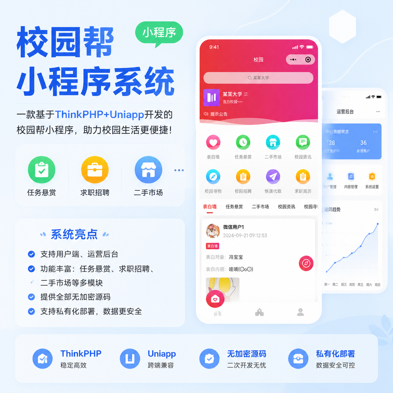 校园帮小程序系统